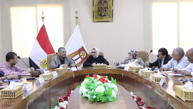 نائب محافظ الوادي الجديد تعقدُ اجتماعًا لمتابعة الخطة الاستثمارية