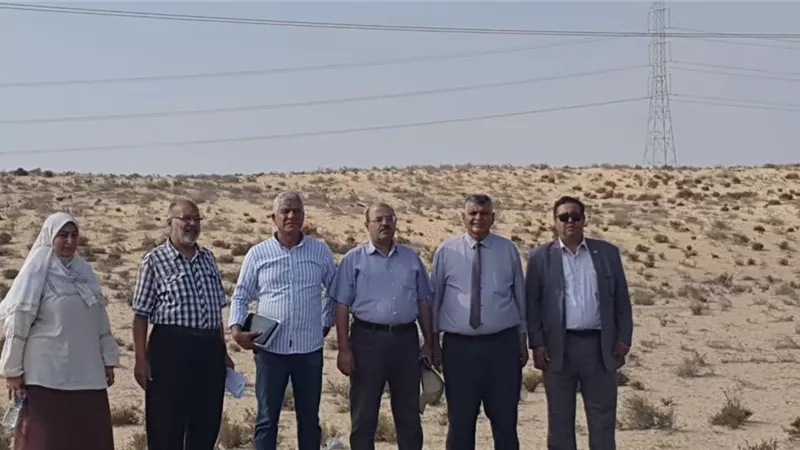 لجنة لمعاينة موقع المستشفى الجامعي غرب مدينه العريش