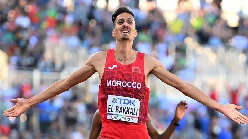 المغربى سفيان البقالى يتوج بذهبية 3آلاف متر موانع بأولمبياد باريس