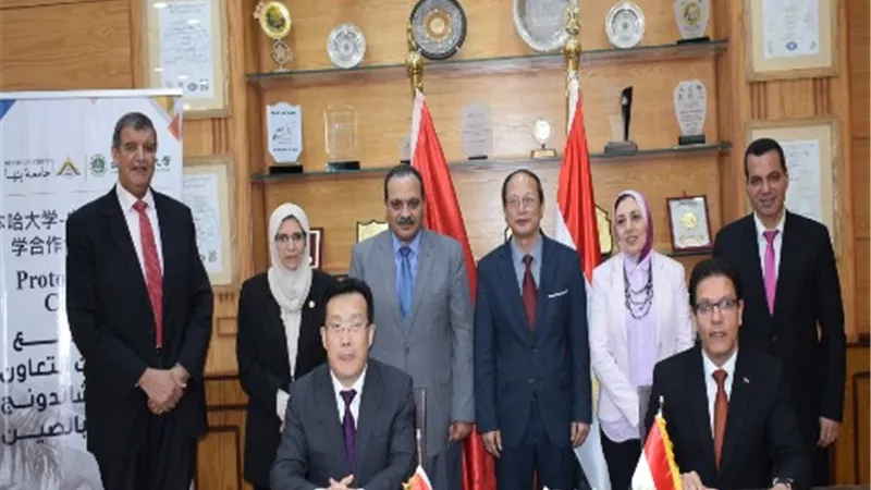 بروتوكول تعاون بين جامعتى بنها وشاندونغ الزراعية بالصين
