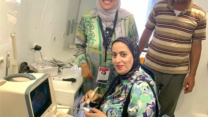 جهاز أشعة سونار للمترددين على القوافل الطبية بالبحيرة بالمجان