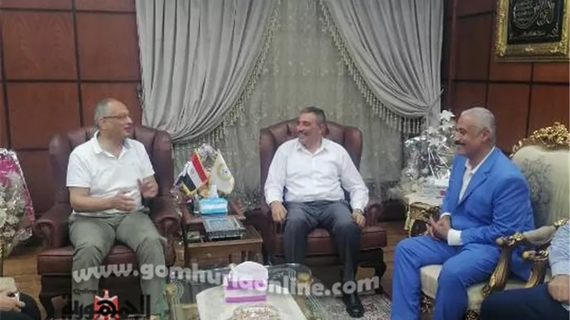 رئيس ميناء دمياط يستقبل رئيس هيئة الرقابة على الصادرات والواردات