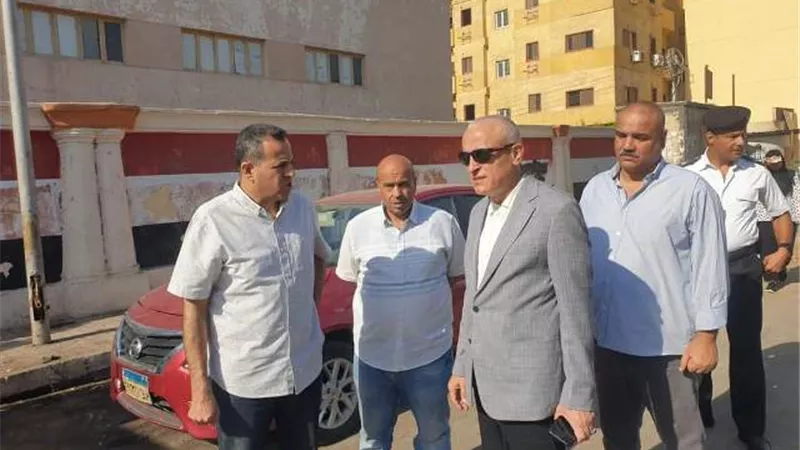 محافظ الأقصر يتابع أعمال تشجير الشوارع