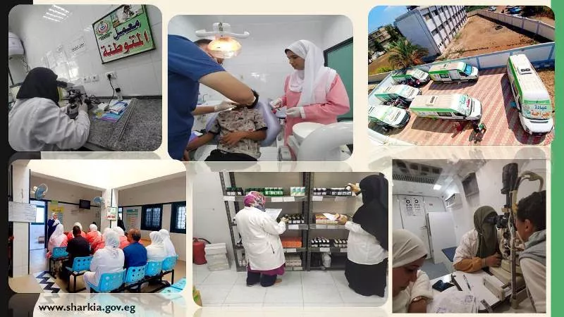 علاج 1856 مواطن بالمجان خلال قافلة طبية بالشرقية