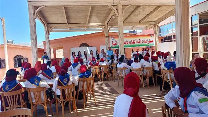 فريق جوالات جامعة كفر الشيخ يشارك فى المعسكرالدائم للجامعة ببلطيم