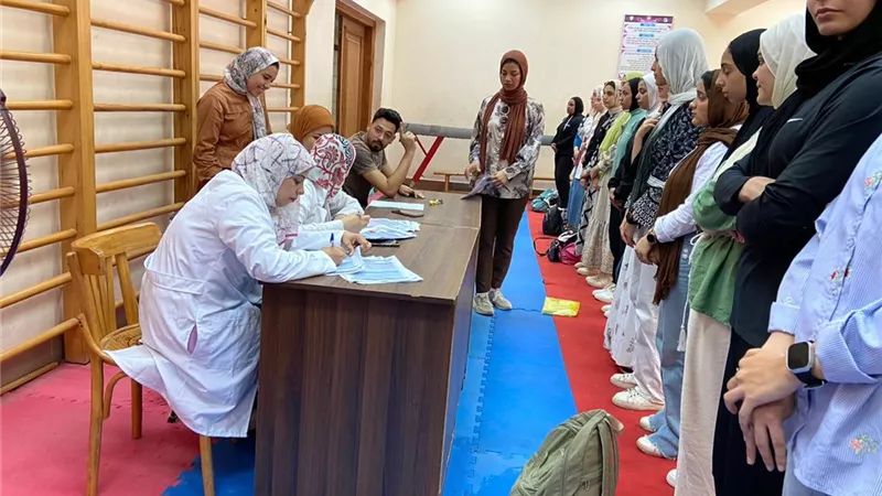 (١٨٧٣ طالب وطالبة أجروا إختبارات قدرا التربية الرياضية