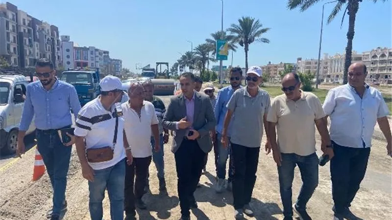 جهاز دمياط الجديدة يكشف عن أحدث التقنيات الجديدة لصيانة الطرق صور