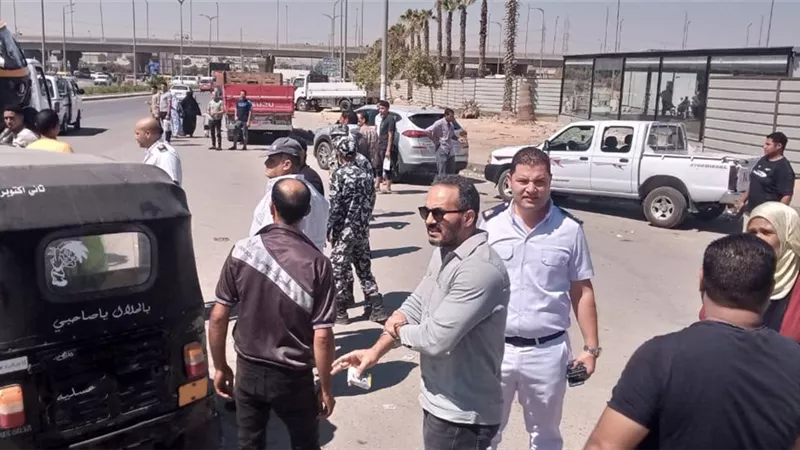 جهاز مدينه 6 أكتوبر يشن حملة على الاشغالات