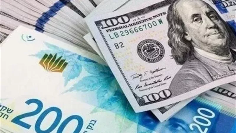 هبوط الشيكل مقابل الدولار الأمريكي وسط تزايد القلق بين المستثمرين