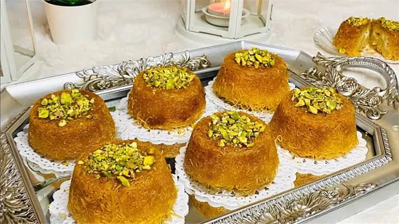طريقة سهلة لعمل كنافة الفنجان