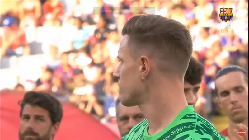 حارس برشلونة : خسارتنا امام موناكو مقنعة .. ولكنها ليست مقلقة