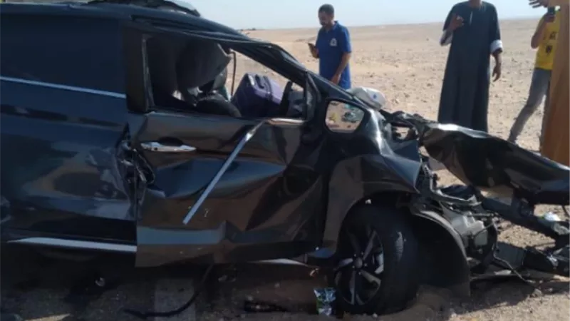 أسماء ضحايا تصادم سيارة نقل وملاكى على طريق قنا سوهاج الصحراوى