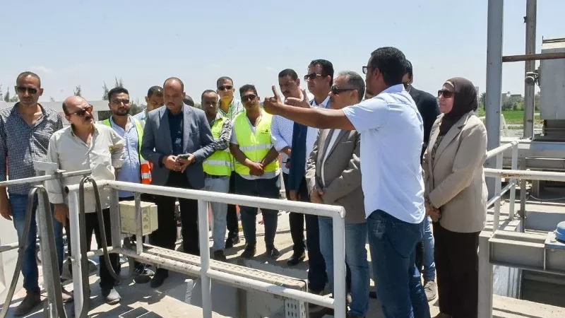 إنشاء محطة معالجة صرف صحي الإخيوة بمركز الحسينية