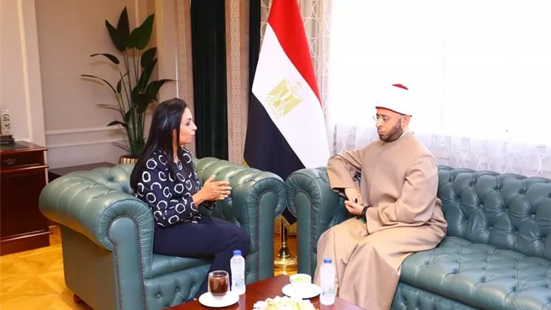 وزيرة التضامن الاجتماعي تستقبل وزير الأوقاف ويبحثان سبل التعاون