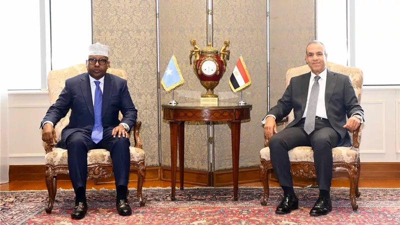 وزير الخارجية يستقبل نظيره الصومالي ويعقد جلسة مباحثات ثنائية موسعة