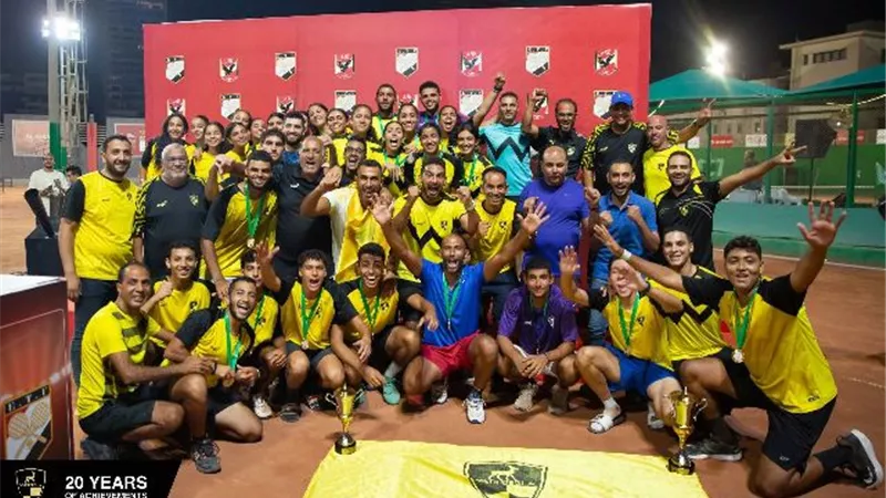 وادى دجلة يتوج بالدورى العام للتنس