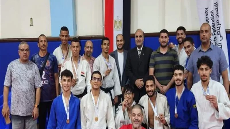 جامعة بنها تحصد ميداليتين فى بطولة الجودو للجامعات المصرية