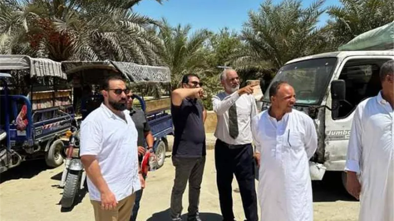 ممثلي الجهاز القومي يتفقدون تنسيق وتطوير ميدان السوق بسيوة