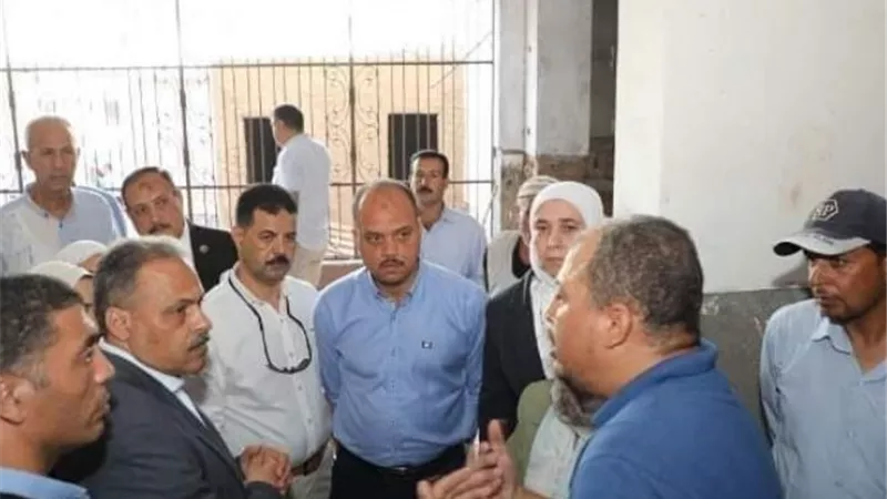 الاشمونى يتفقد أعمال إنشاء مبنى رئاسة مدينةكفرصقر