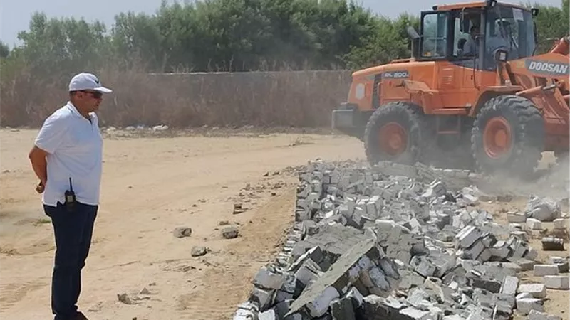 إزالة 11 تعديا بالبناء على أراضي أملاك خاصة بالإسماعيلية