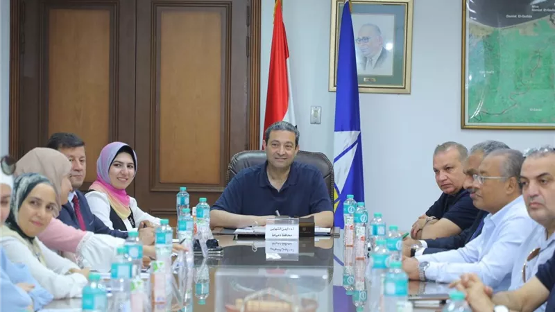 محافظ دمياط يستقبل رئيس صندوق التنمية الحضرية