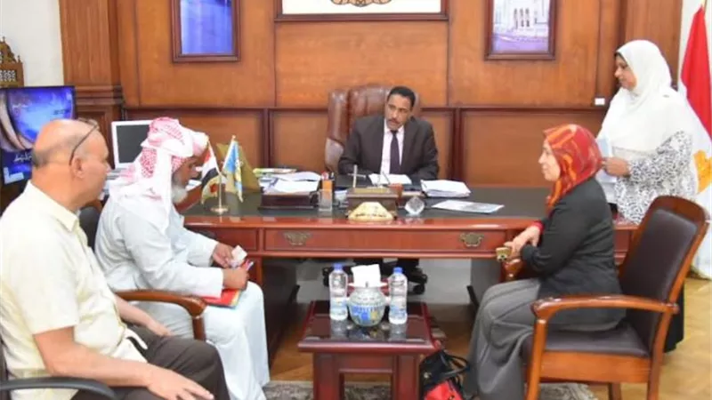 محافظ مطروح يقرر اعانه عاجله لاسرة احترق منزلها