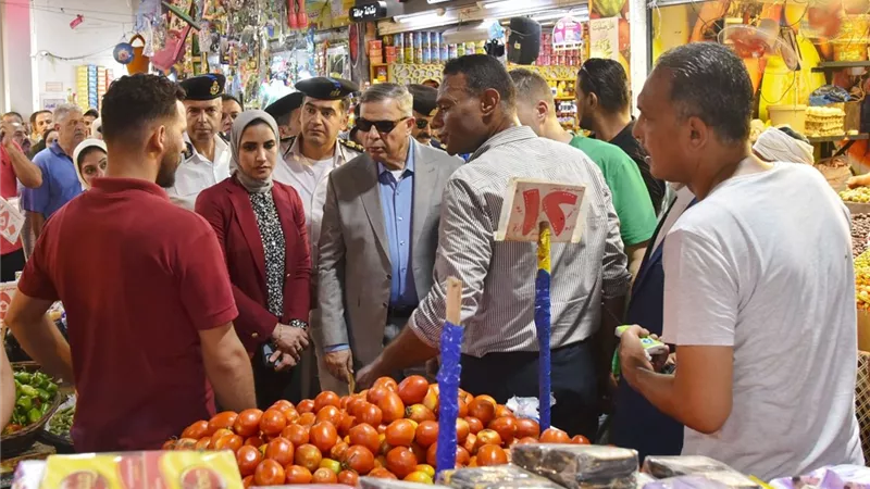 محافظ الإسكندرية يتفقد السوق الحضاري بميدان محطة مصر