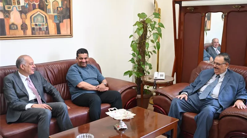الذوادي يستقبل رئيس الإتحاد العربي للرياضة العسكرية