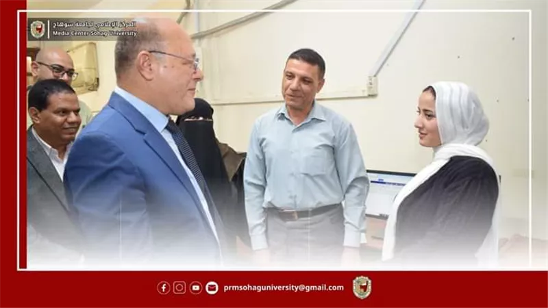 تجهيزات خاصة لتسهيل تسجيل رغبات الطلاب بمعامل جامعة سوهاج