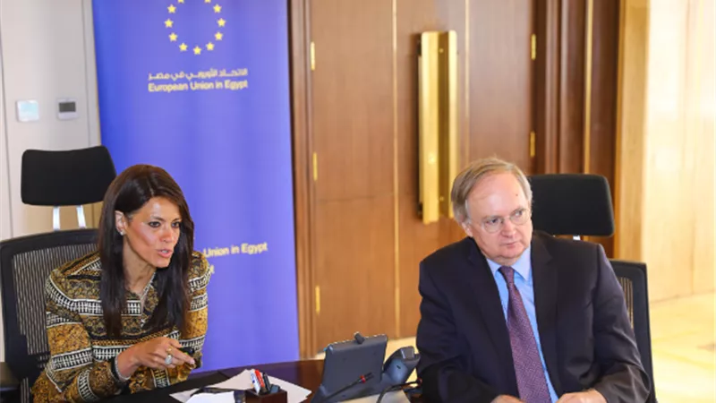 المشاط تتابع مع الاتحاد الأوروبي البرامج المستقبلية على مستوى المنح