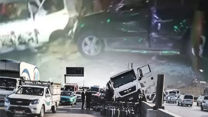 أسباب حادث الطريق الدائرى بعد المعاينة الأولية.. بالفيديو