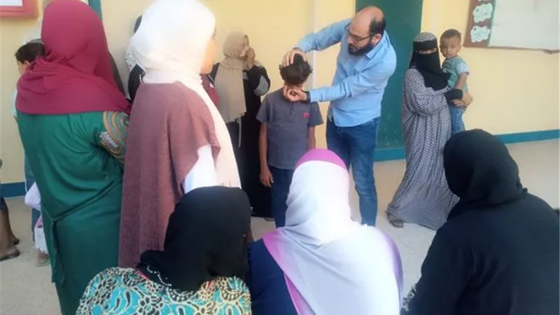 جامعة القناة تطلق قافلة طبية لقرية هاويس سرابيوم بالإسماعيلية