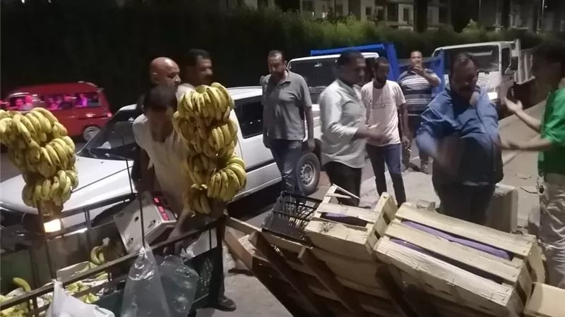 رشاد: حملة مسائية للحد من ظاهرة الباعة الجائلين والنباشين بالعبور