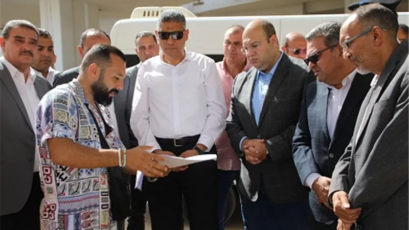 محافظ الجيزة يتابع أعمال تطوير محيط المتحف المصرى الكبير