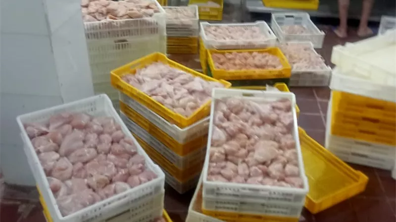 ضبط طن و700 كجم لحوم دواجن غير صالحة للإستهلاك الآدمي بكفرالشيخ