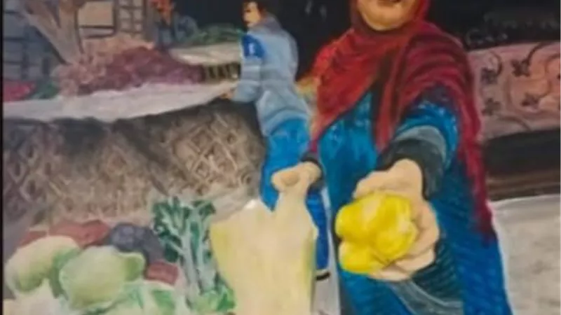 رحلة حواء بفرشاة الفنانة جيهان ربيع فى معرض بالأوبرا