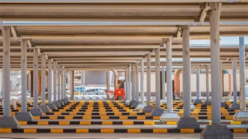 بدء تشغيل موقف طريق بلبيس الجديد بتقاطع طريق الإسماعيلية