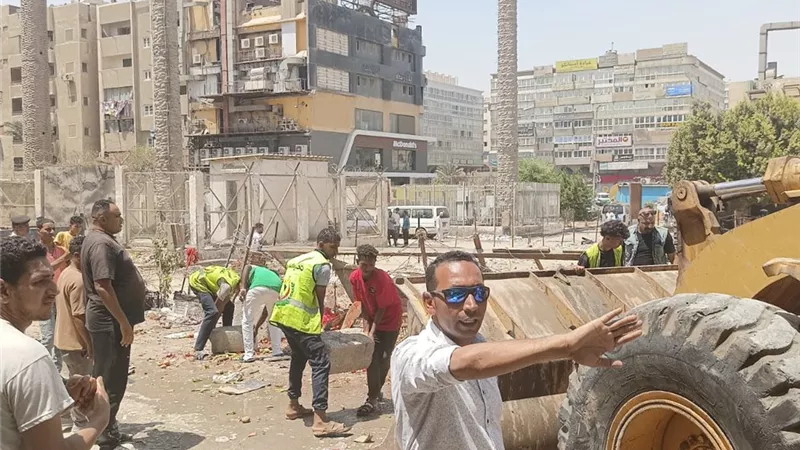 جهاز مدينة ٦أكتوبر:إزالة الباعة الجائلين بالحصري والمحاورالمركزية