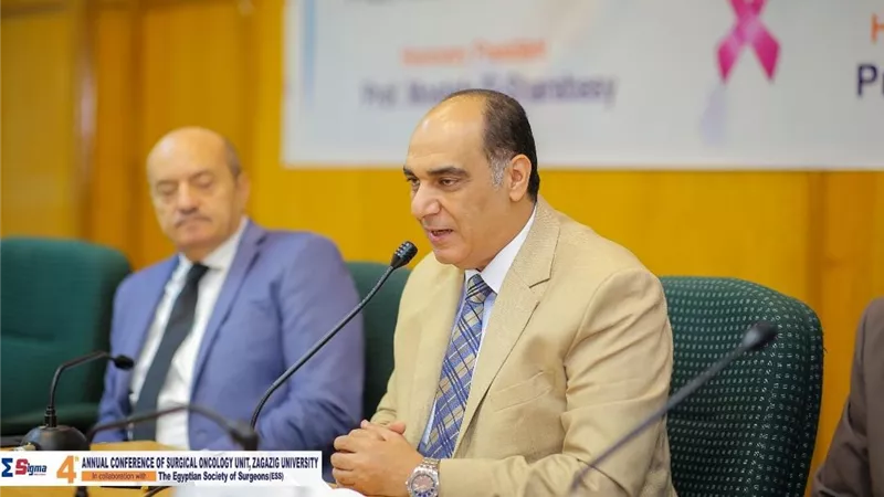 نائب رئيس جامعة الزقازيق يشهد فعاليات مؤتمروحدةجراحةالأورام