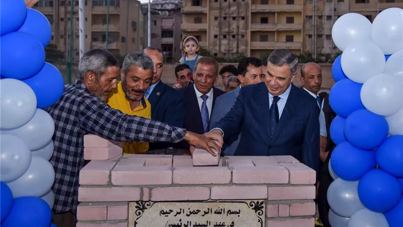 وضع حجر الأساس لإنشاء مشروع سيتى بارك بالمدينة الشبابية بأبي قير