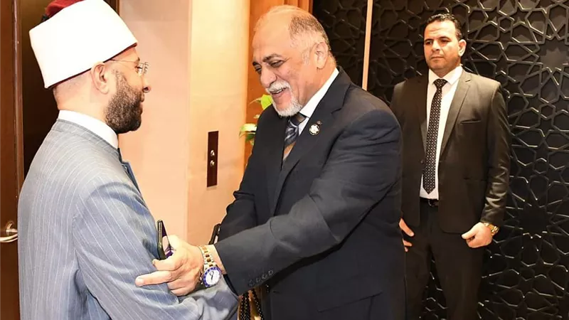 الأزهري يستقبل شيخ مشايخ الطرق الصوفية ورئيس برلمانية مستقبل وطن