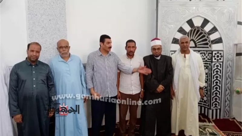 افتتاح مسجد ابوالعباس بقرية صفط الخمار مركز المنيا