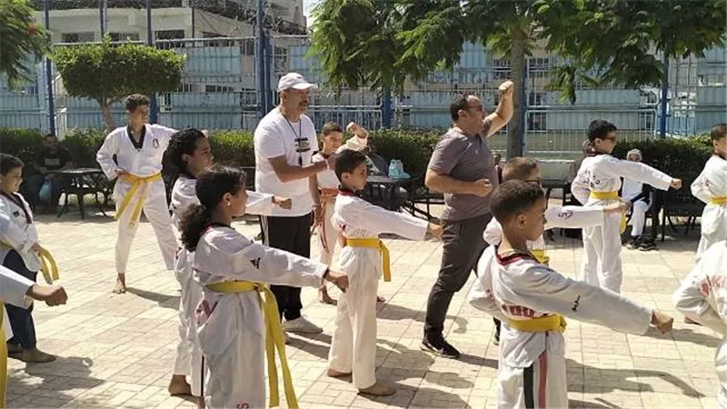 اختبارات الإتحاد المصري للتايكوندو للاحزمة بنادى مطوبس بكفرالشيخ