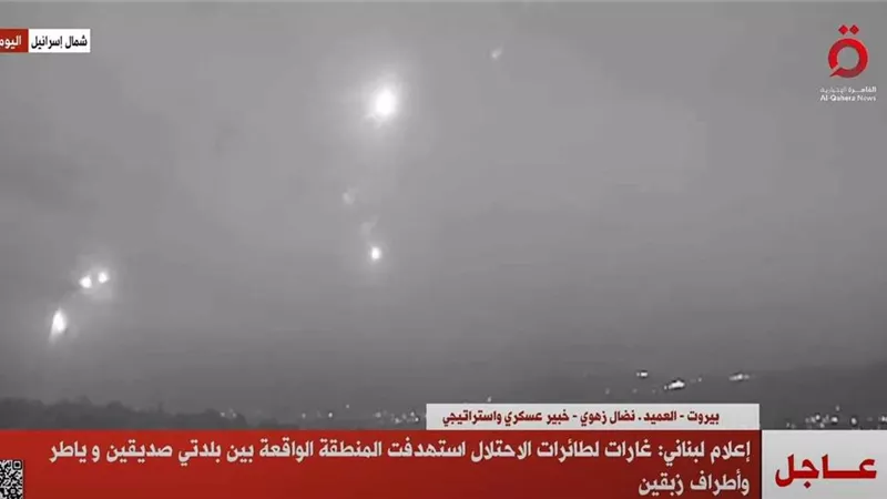 إعلام لبناني:طائرات الاحتلال استهدفت بلدتي صديقين وياطر
