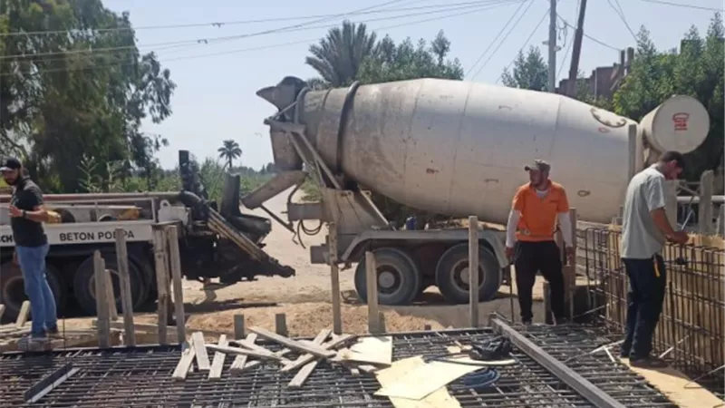 احلال و تجديد كوبرى الجمالون بالمحمودية..صور
