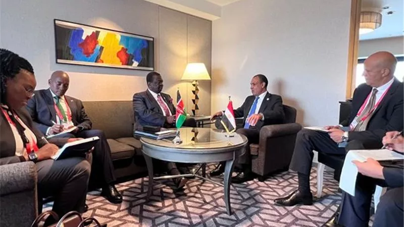 وزير الخارجية يلتقى مع نظيره الكيني ويتفقان على زيادة حجم التجارة البينية وتشجيع الاستثمارات