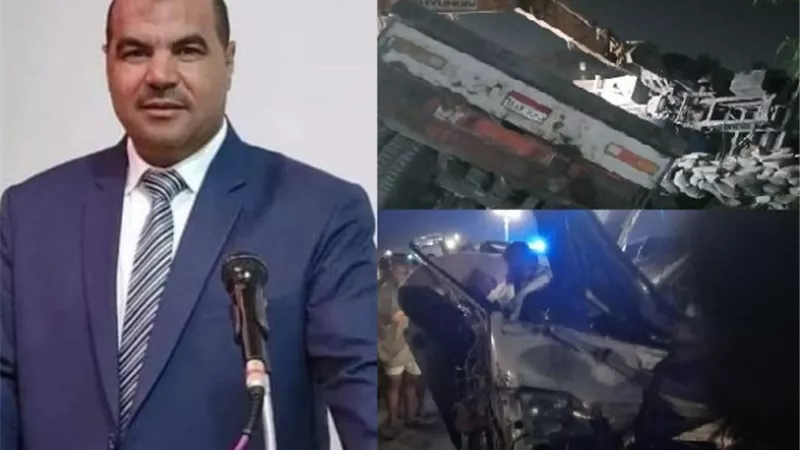 مصرع وإصابة 15 بينهم نائب رئيس المدينة في تصادم 6 سيارات بالفيوم