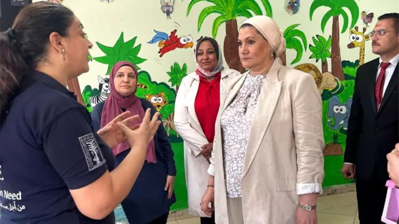 سحر السنباطى تتفقد مركز دار السلام لحماية الطفولة وتأهيل الضحايا