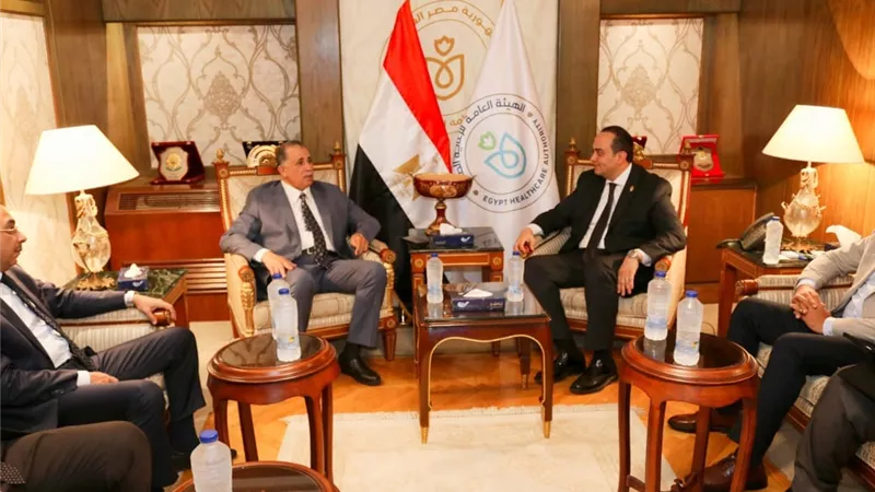 رئيس هيئة الرعاية الصحية يلتقي النقيب ورئيس اتحاد المحامين العرب