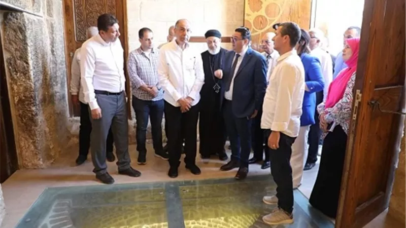 كدواني يتفقد دير جبل الطير ويشيد بتطوير مسار رحلة العائلة المقدسة